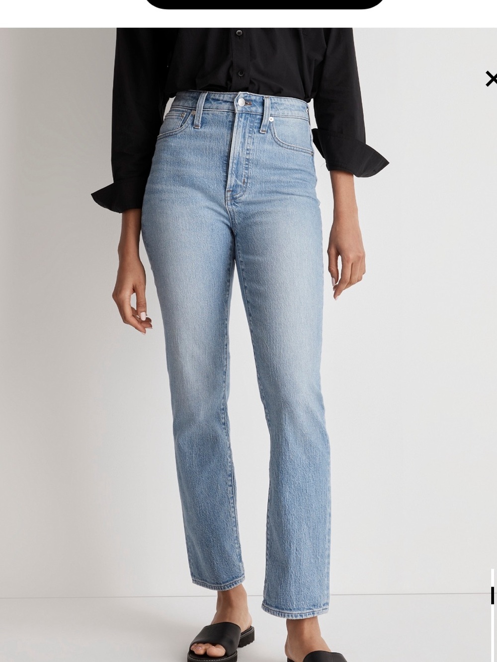 Madewell Light Blue Straight Ankle Jeans